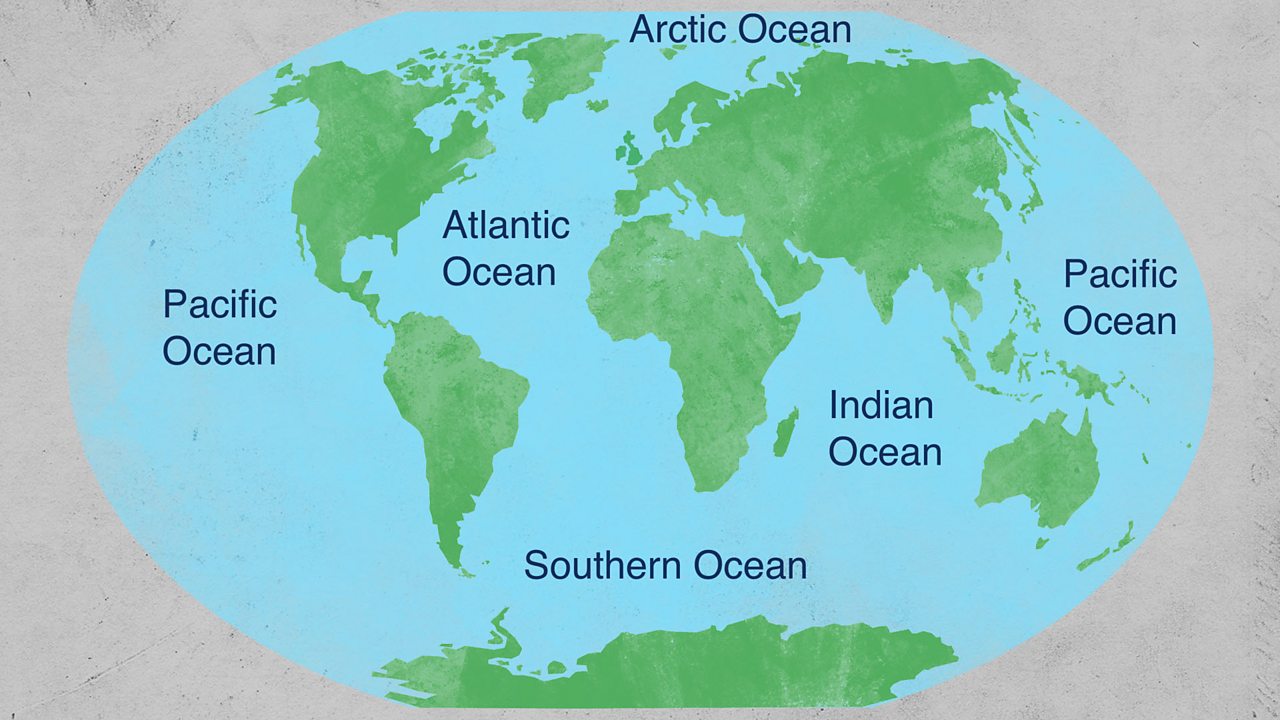 KS1 Geography: Oceans - The oceans of the world - BBC Teach