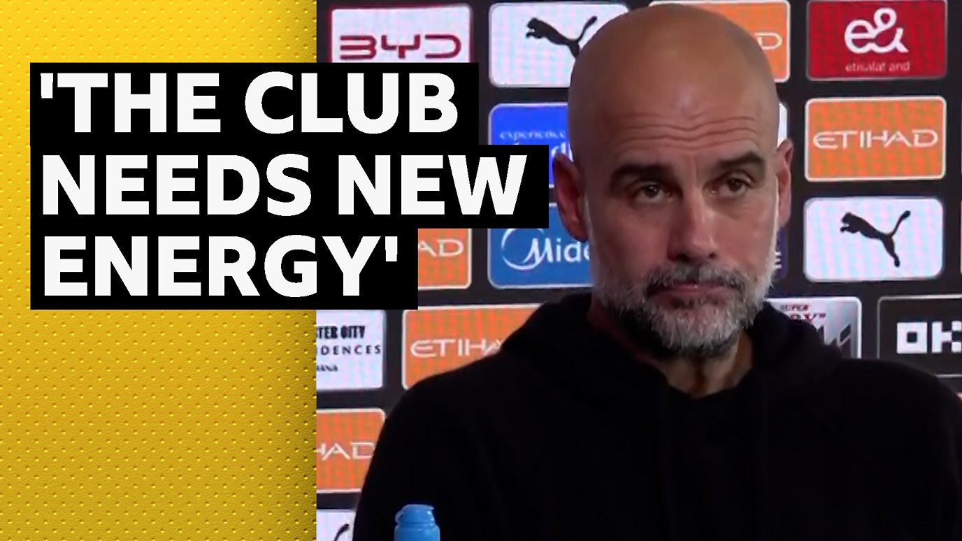 Guardiola afirma que el Manchester City «necesita nueva energía» tras confirmarse su salida.
