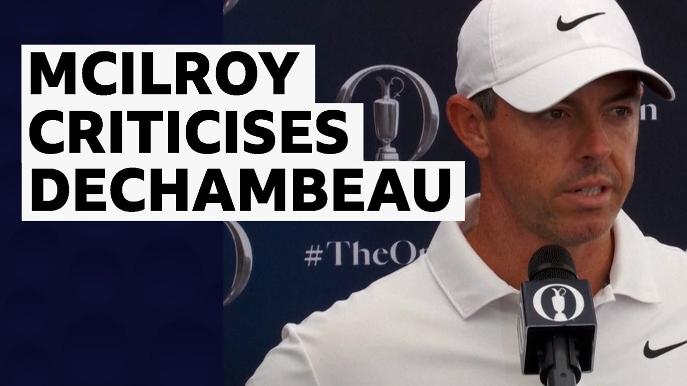 McIlroy acusa a DeChambeau de tener al Open como rehén.
