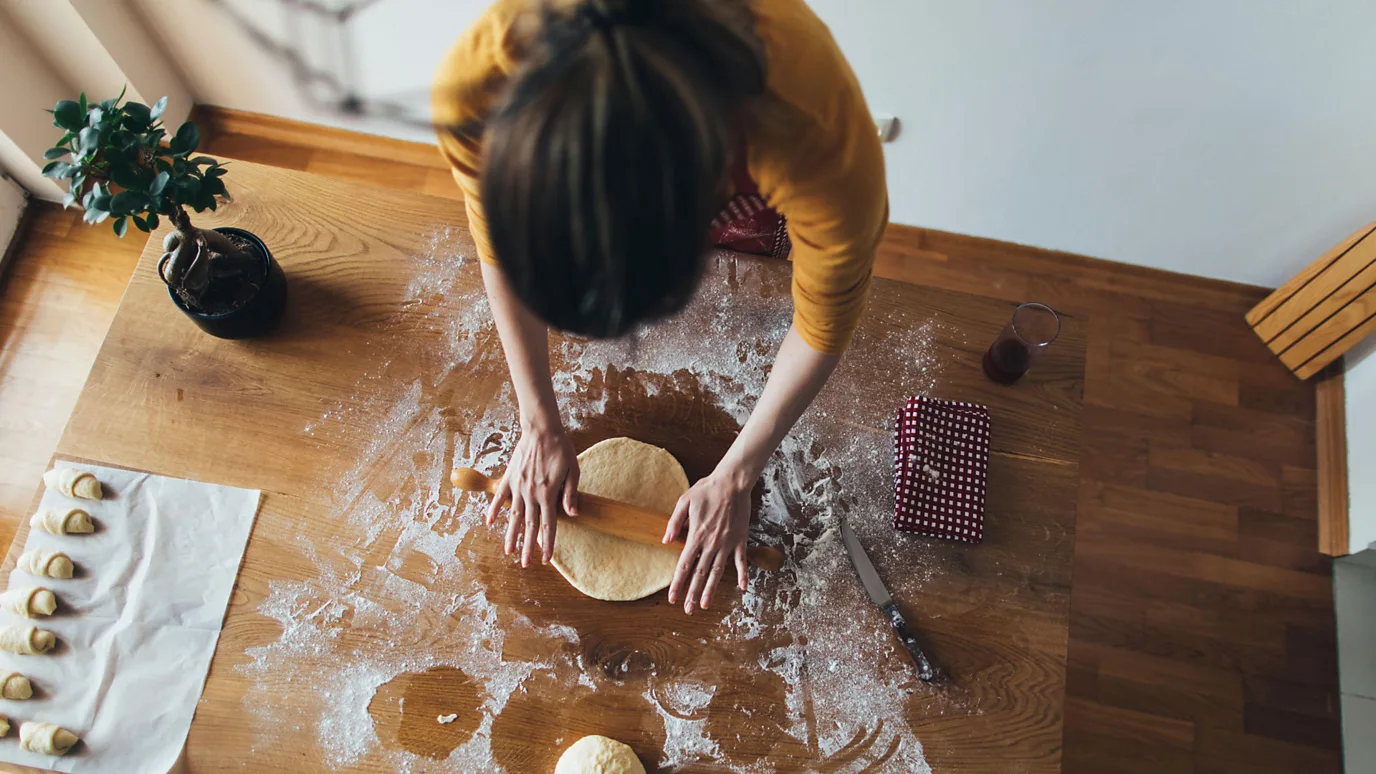 Woman baking