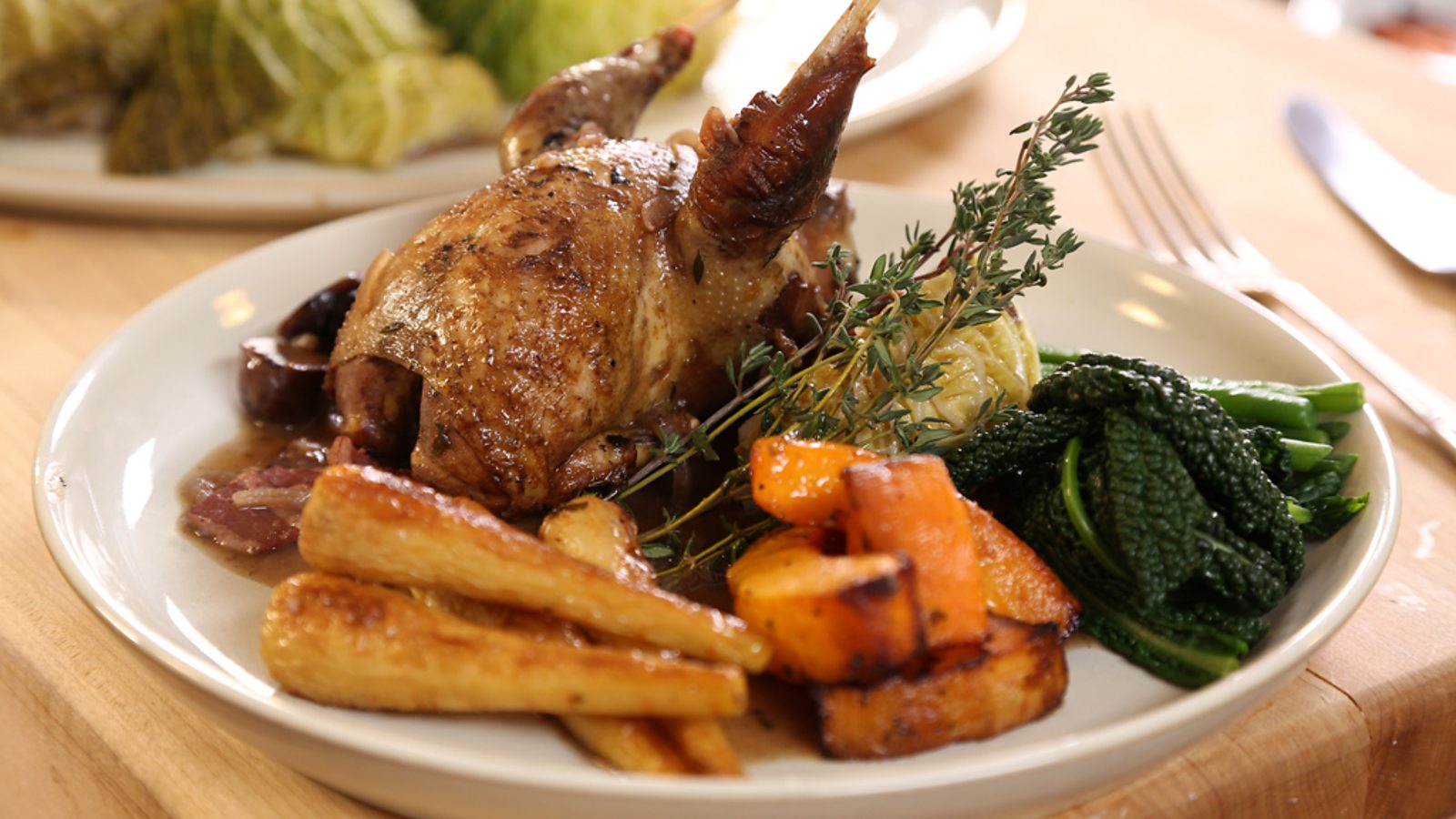 One pot partridge with bacon and chestnuts recipe BBC Food