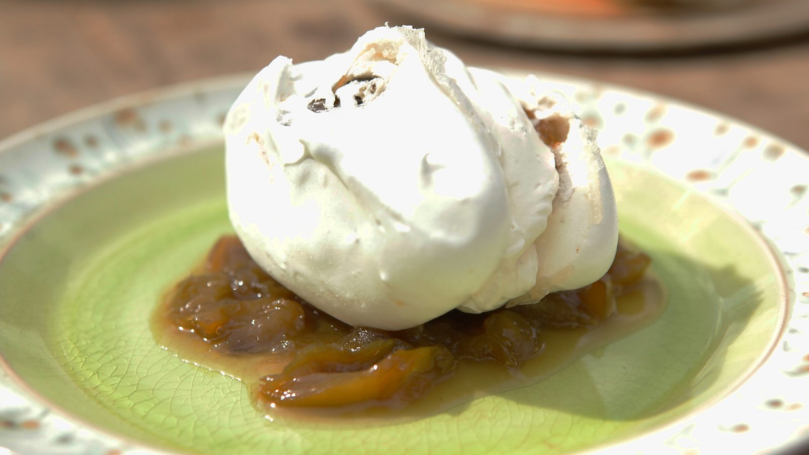 Greengage meringues with cream recipe BBC Food
