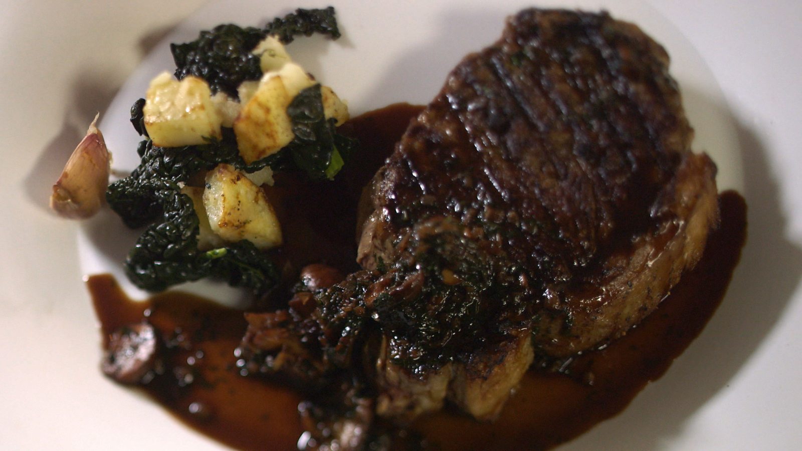 Steak bordelaise with cavolo nero recipe BBC Food