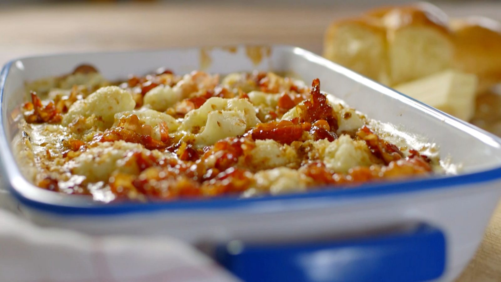 Cauliflower cheese with maple syrup pancetta recipe BBC Food