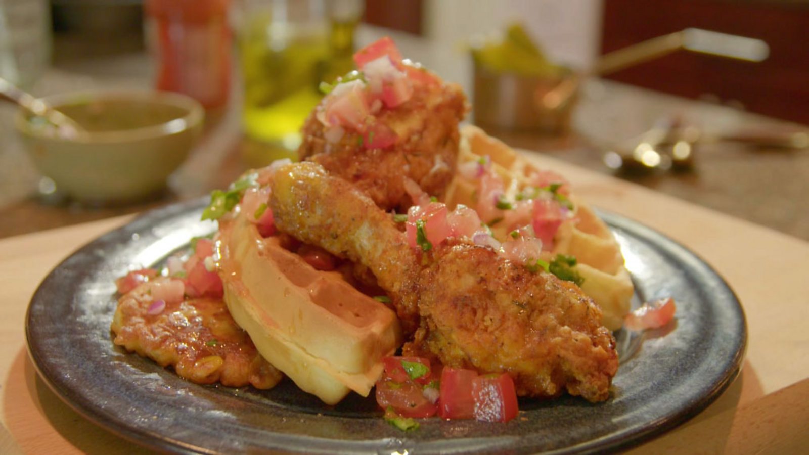 Fried chicken and waffles recipe BBC Food