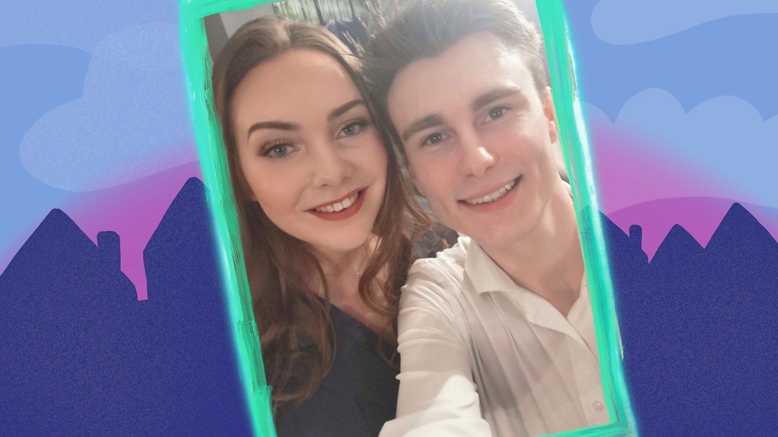 Selfie of Charlotte and her boyfriend