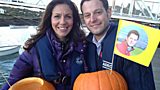 Matt, Julia And The Giant Pumpkin
