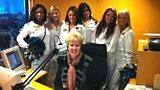 Monica meets The Jacksonville Jaguars cheerleaders