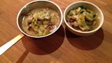 Rich Beef Soup with Onions Leeks and soup Celery Dumplings