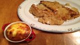 Southern Style Fried Turkey, Sweetcorn Pudding