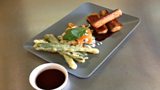Teriyaki Salmon & Sushi Rice Salad with Ponzu Dressing