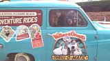 Mark Lawson and Nick Park in the van