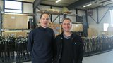 Daan Roosegaarde of Studio Roosegaarde with Gareth