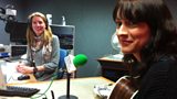 Sarah Howells from the band Paper Aeroplanes with Laura