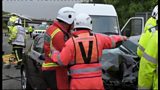 M1 motor race crash