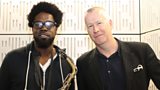 Soweto Kinch and John Wilson in the studio