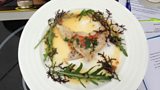 Haddock fillet in a lovage and tomato butter