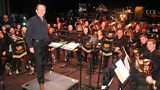 Frank Renton conducting Zone One Brass during 2DAY at The Hackney Empire
