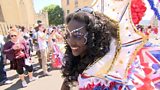 One of the many dancers enjoying the St Pauls Carnival
