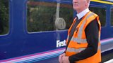 Train just despatched.. .one of 8 in each direction that stop at the station