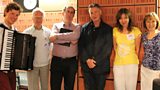 STUDIO PHOTO :: MARTYNAS LEVICKIS, DAVID LANG, RICHARD, MICHAEL PALIN, ANTOINETTE HASELHORST, SIAN.