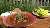 Coq au Vin, Green Salad with Classic Vinaigrette, Baked Camembert with Walnut Bread