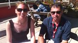 Laura with the acting head of Features for the ÃÛÑ¿´«Ã½, Pete Lawrence