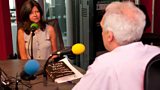 Photo: Dan Damon interviews Judith Tebutt on World Update