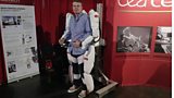 Mike Seymour in a CEA Tech Exoskeleton at SIGGRAPH 2013