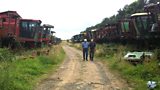 Combine harvester graveyard