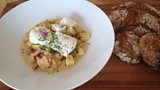 Ling with Chowder Style Potatoes and Wheaten Bread