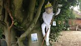 Scarecrows hanging about in Clophill