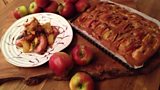 Brined Pork Chops with Apples, Sage and Mustard Seeds and a Harvest Cake