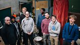 Brass Mask during their recording session for Spy Boy