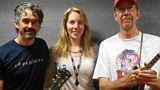 Laura with celebrated songwriter Slaid Cleaves and Chojo Jacques