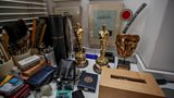 Sir Ken Adam’s Oscars for the set design of Barry Lyndon and The Madness of King George, and his art tools