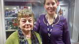 Author Jean Burnett with Laura