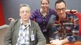 Laura with magicians Kieron Kirkland and Stuart Nolan