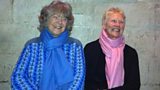 Belle Dieckfoss and Rosie Wild in Rosslyn Chapel