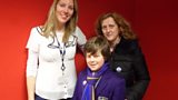 Laura with Jack Topping and his mum Anita