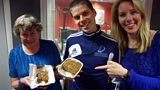 Cake o'clock time with Chris, Laura and Liz