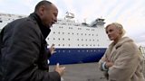 Woman's horror of falling overboard