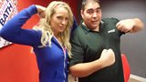 Josie with producer Martin