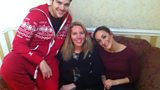 Laura with Sam Attwater and Helena Blackman