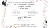 Lew Stone 21st Anniversary Brochure