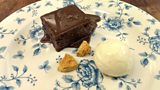 My Daddy Chocolate Brownie With Sea Salt And Chocolate Syrup