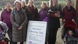 Laura with the local walking group outside Emersons Green library