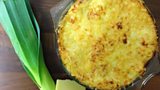 Stephen Chisholm's Spinach, Leek and Gruyere Lasagne and Inside-Out Toffee Apple Crumble