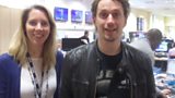 Laura with comedian John Robins