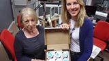 Kerris Harrop with Laura and her alcoholic cup cakes